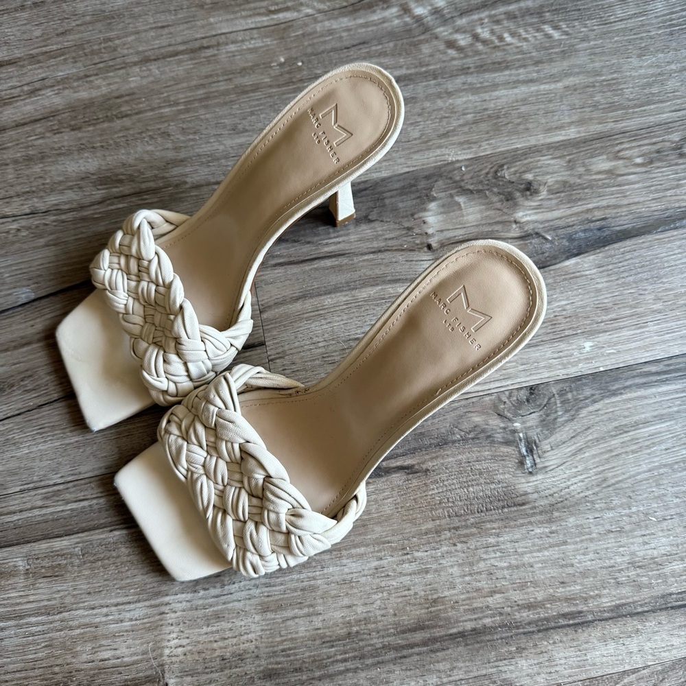 Marc fisher braided mules